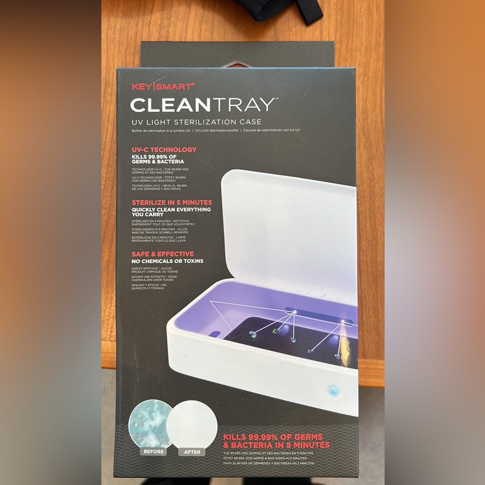 Clean Tray UV light sterilization case